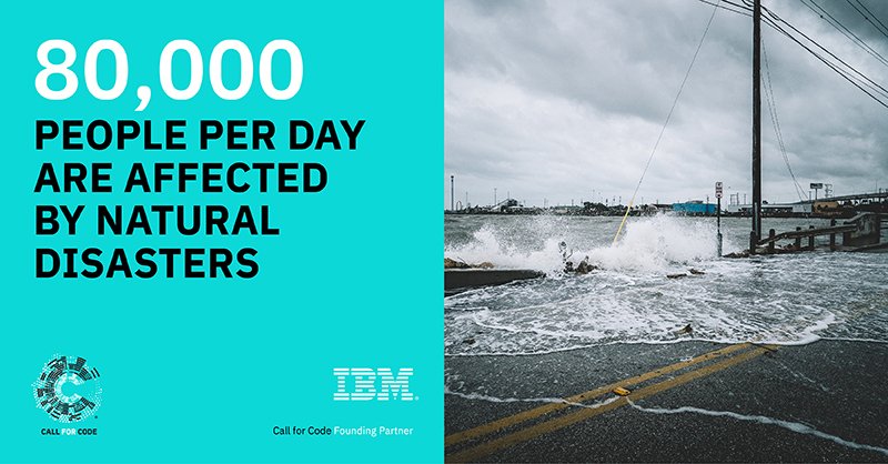 Help change the world with your code and help improve disaster preparedness. #CallforCode asks developers around the world to start building and help save lives. ibm.biz/callforcode