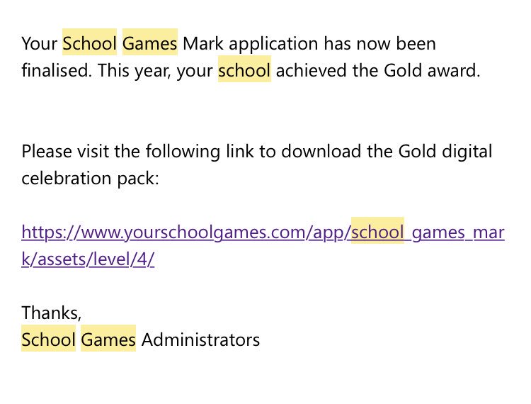 After a great week on School Journey with year 5, it was brilliant to  find out we have achieved Gold again for our PE and Sport provision <a href="/WoodhillSchool/">Woodhill School</a>
