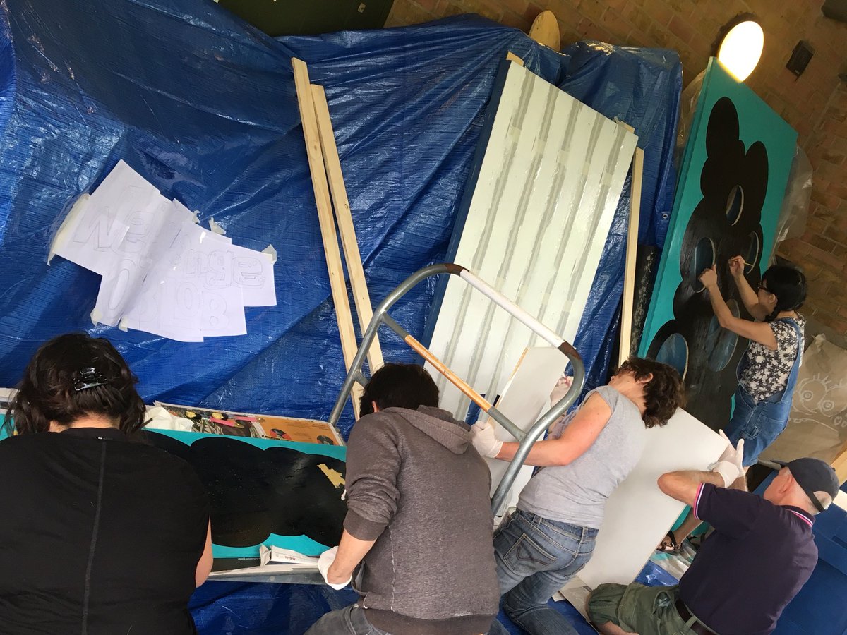 StonebridgeLock's tweet photo. Plan. Prep. Paint! All will be revealed at the #TottenhamMarshes #RiverFete Graft, oodles of skillz, 50 shades of watery hues & a mystery complimentary yellow for good measure...#RiverLea #LeeNavigation #PymmesBrook #Mosel #ThamesBasin #SaveOurRivers #HealthyRivers #HealthySeas https://t.co/nK8tfPbfbv