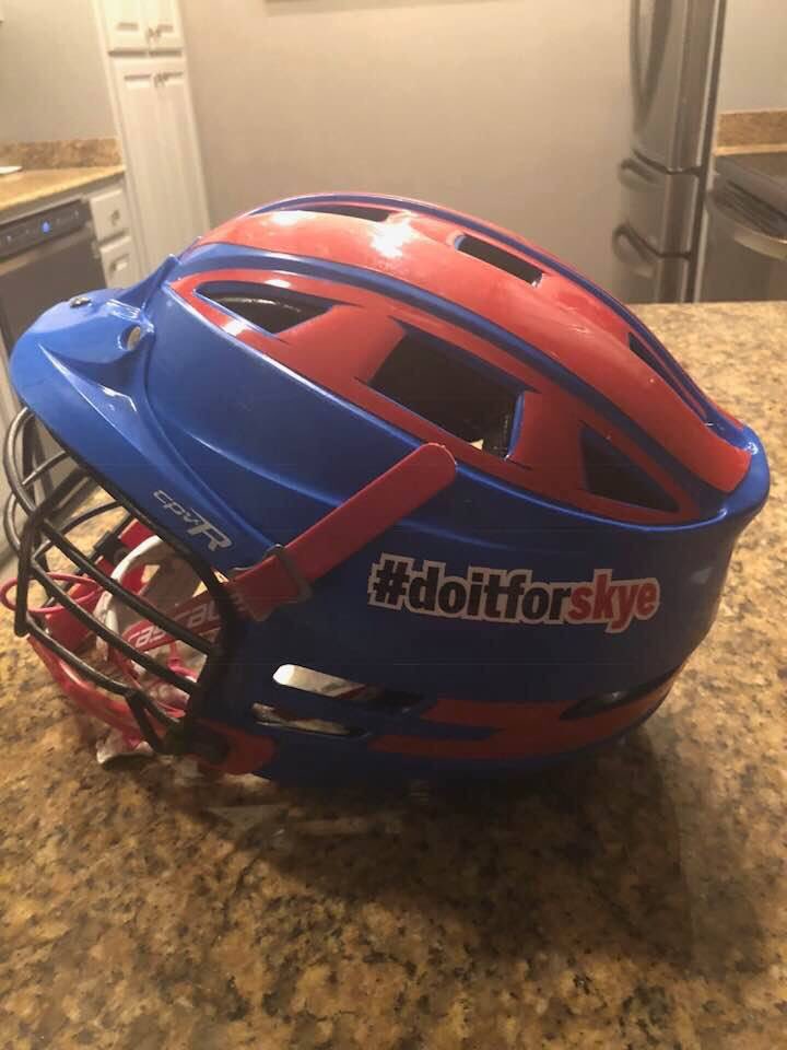 GCoastLax's tweet photo. @teamlaxchix @FloridaLX @USL_NorthFL @GBreezefinslax @gulfbreezenews @PnjBrian On our helmets this season. https://t.co/gZ1WRLkHaH