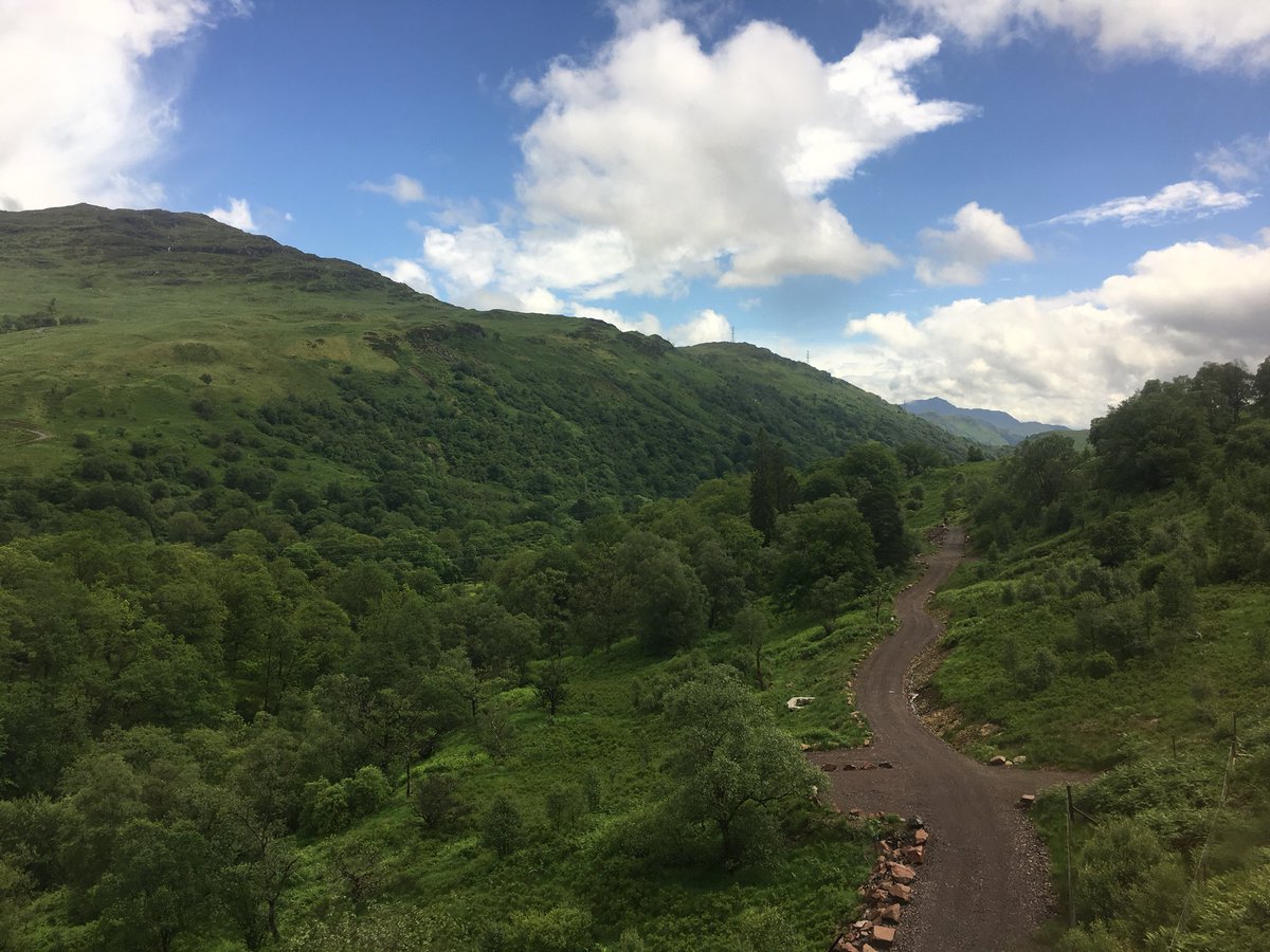 AlexHynes's tweet photo. Heading home after a brilliant day in awe of amazing people raising money for @RailwayChildren! Over £187,000 for a great cause in the coffers. And of course the incredible West Highland Line! @ScotRail @NetworkRailSCOT #3peaksbyrail https://t.co/jeB8UD87Lw