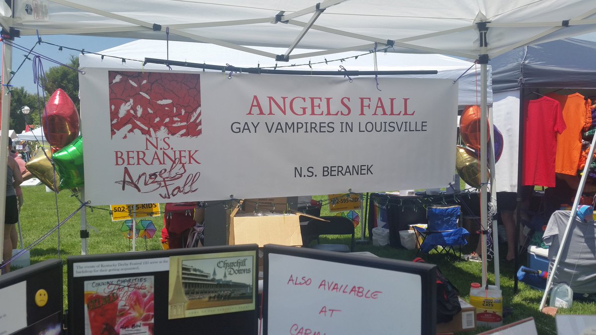 NSBeranek's tweet image. #KPF2018 #AngelsFall @NSBeranek Come buy a book! We're here until 11pm!