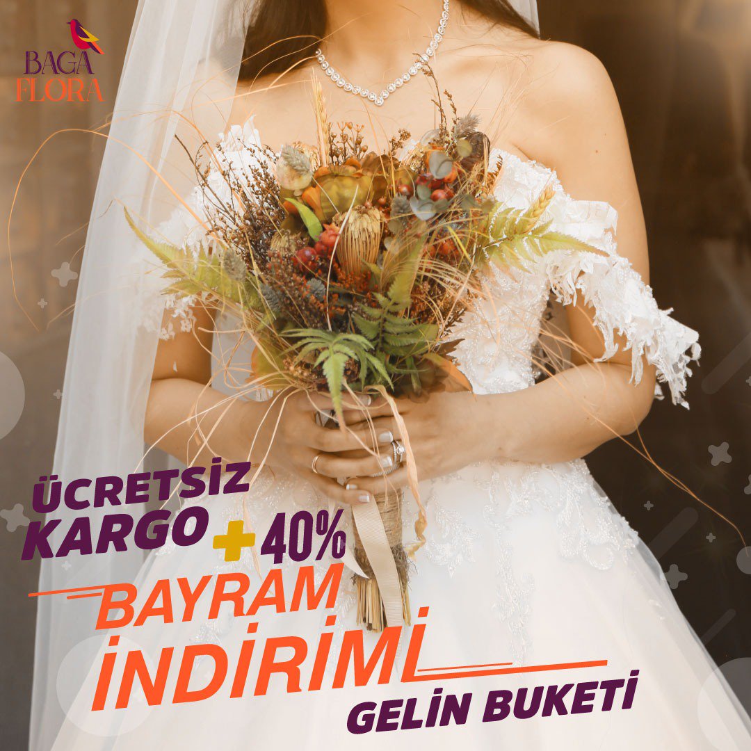 Bayram sevincini ikiye katladık #indirim #gelinbuketi 🌿♥️📦
