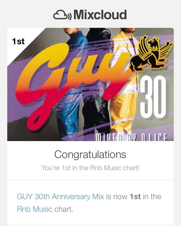 ice7242's tweet photo. GUY 30th Anniversary Mix is now 1st in the Rnb Music chart!
https://t.co/22jrUCe8Fa
@TeddyRiley1 @GuyForever1
#GUY30 #GUYFOREVER #TeddyRiley #AaronHall #DamionHall #NewJackSwing #30strong #Mixcloud https://t.co/HwxFD4aFDA