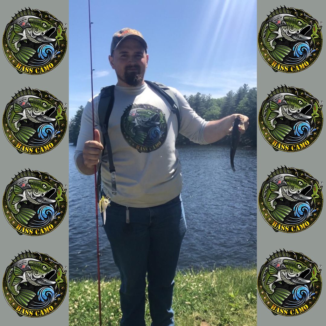 BassCamo's tweet photo. Happy to see our long time customers ROCKING the original #BASSCAMO front badge of #UPF50 #sunprotection Thanks Lee have a great summer #fishing ! https://t.co/XKp41I1BNn