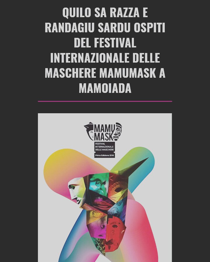 nootempo's tweet photo. #Sardegna #mamumask #mamoiada #sardinia 17 giugno 2018 on stage #randagiusardu #quilo #musica #cultura #estate #sardinia https://t.co/Ob6PszGM39