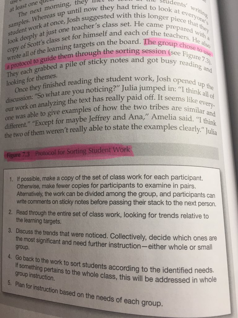kear734's tweet photo. Protocols @karriannep protocols....a challenge for @KimWeber_ and I next year. Learning from @SweeneyDiane that I need to empower others with protocols created together. #sortingstudentwork #wercharles https://t.co/FXLN6Q7FuP