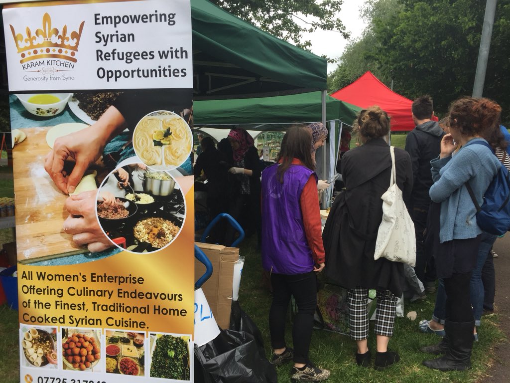 GetSetWest's tweet photo. Feeling hungry? Wanna taste out of this world delicious Syrian cuisine?!Come and get your food on! 😋😎@ Growing Together: Easton Garden Party #WomenEmpowerment #KaramKitchen #Bristol #delicious #food https://t.co/voTOQMrXBJ