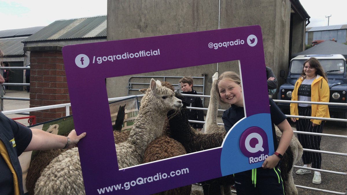 QRadioOfficial's tweet photo. The QCrew is at Mossbrook Farm for #openfarmweek. Come down to listen to @EoghanQuigg92, see all types of animals, go on guided tours & try local food! A great day out for all the family & entrance is free! #boiofw18 @BOIopenfarm https://t.co/8oq9HDepVj