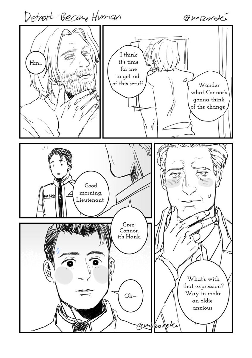 mizoreki's tweet photo. Clean shaved Hank 👀
#HankCon https://t.co/XewCVWuUv4