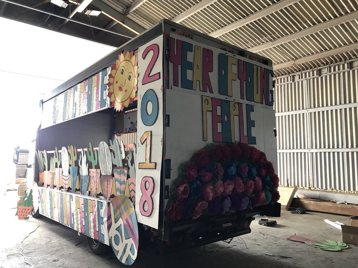 RamsayShetland's tweet photo. Here is our @YOYP2018 Mid Summer Carnival Float in all its glory! Huge shout out to the young people from across Shetland that have helped to create this colourful display. Youth Work at its best #YOYP2018 #YouthWorkChangesLives https://t.co/acxoZZZNRu