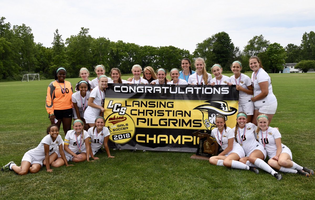 LCS_Soccer's tweet photo. D4 State Champs 2018!! We are so honored to have played this post-season in honor of our amazing teacher Mr. Carr who we lost earlier this season. Thank you all for your support, and for such an amazing season! ⭐️⭐️⚽️💛 #backtoback Proverbs 16:3 💚 https://t.co/ZnEMdU2fmv