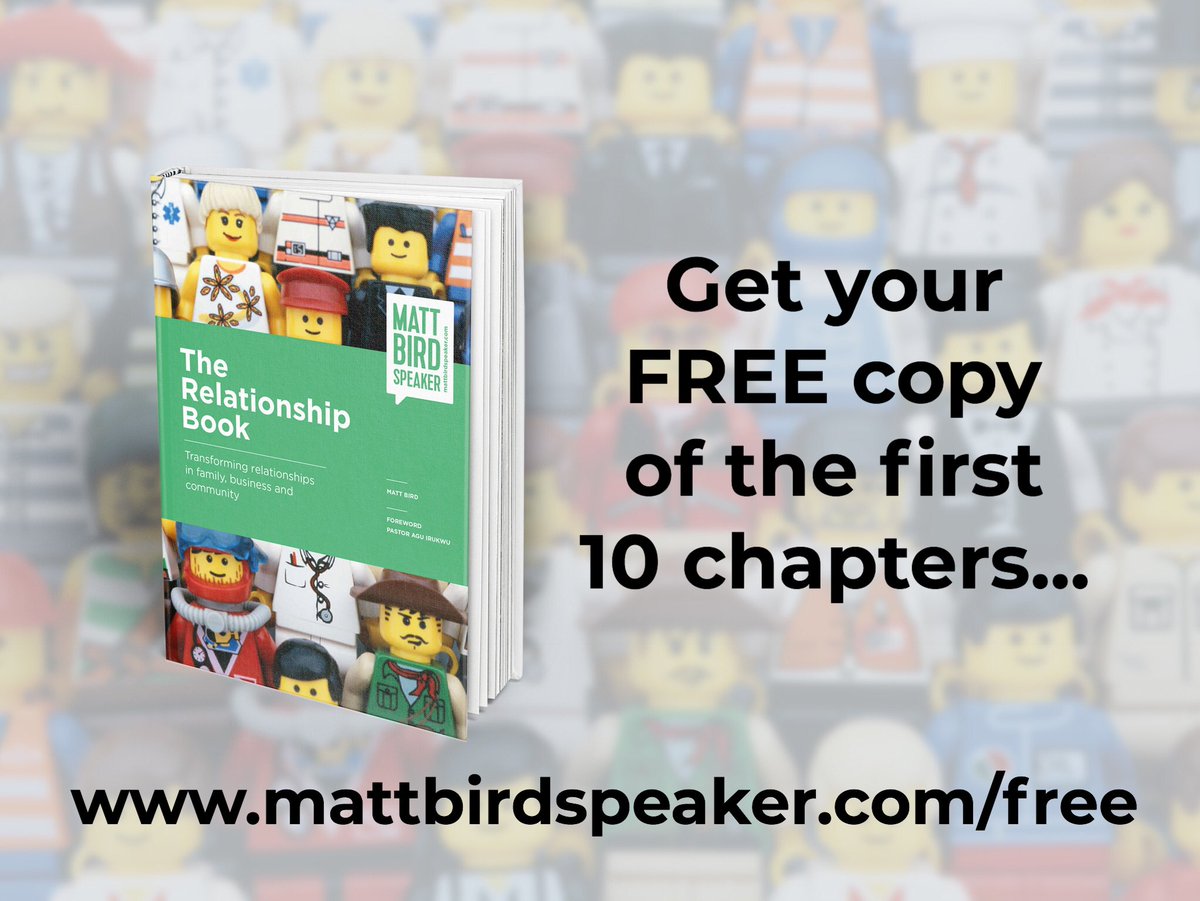 MattBirdGlobal's tweet photo. #TheRelationshipBook is based on my believe that the #Bible is a book about #relationships not a book about #religion. It looks at 28 Biblical characters and draws out #transformational #relationship #principles from their lives https://t.co/CMWVBhwEZy https://t.co/QrUOl4HU7S