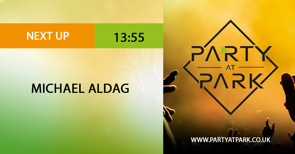 Party_At_Park's tweet photo. Our third act on The Main Stage today is @MichaelAldag12

#PAP18 https://t.co/8YvvRDsmlJ
