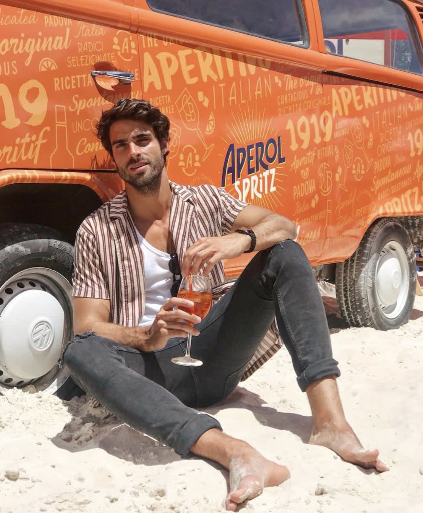 IanBCassano's tweet photo. Only today and tomorrow! The aperol Spritz car right next to the beach bar 🍹 come say hi! https://t.co/f1jv6ykgE7
