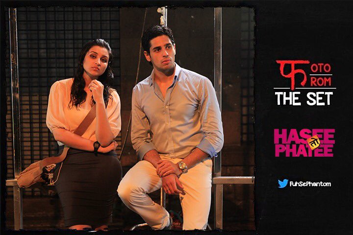 FuhSePhantom's tweet photo. Waiting for that friend who has just started off from his place. @ParineetiChopra @S1dharthM #PhotoFromTheSet #HaseeTohPhasee https://t.co/HQWaG0Ky9Y