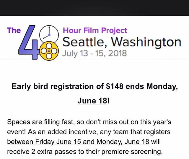 STIFFestival's tweet photo. Emerging filmmaker friends! Submit to our friends β @seattle48hfp Monday deadline! **** https://t.co/pROceM6GWm *** #indiefilm #48hfp #seattle48hfp #shortfilm #48hourfilmproject #film #produce #media #deadline https://t.co/isO3ULOH00