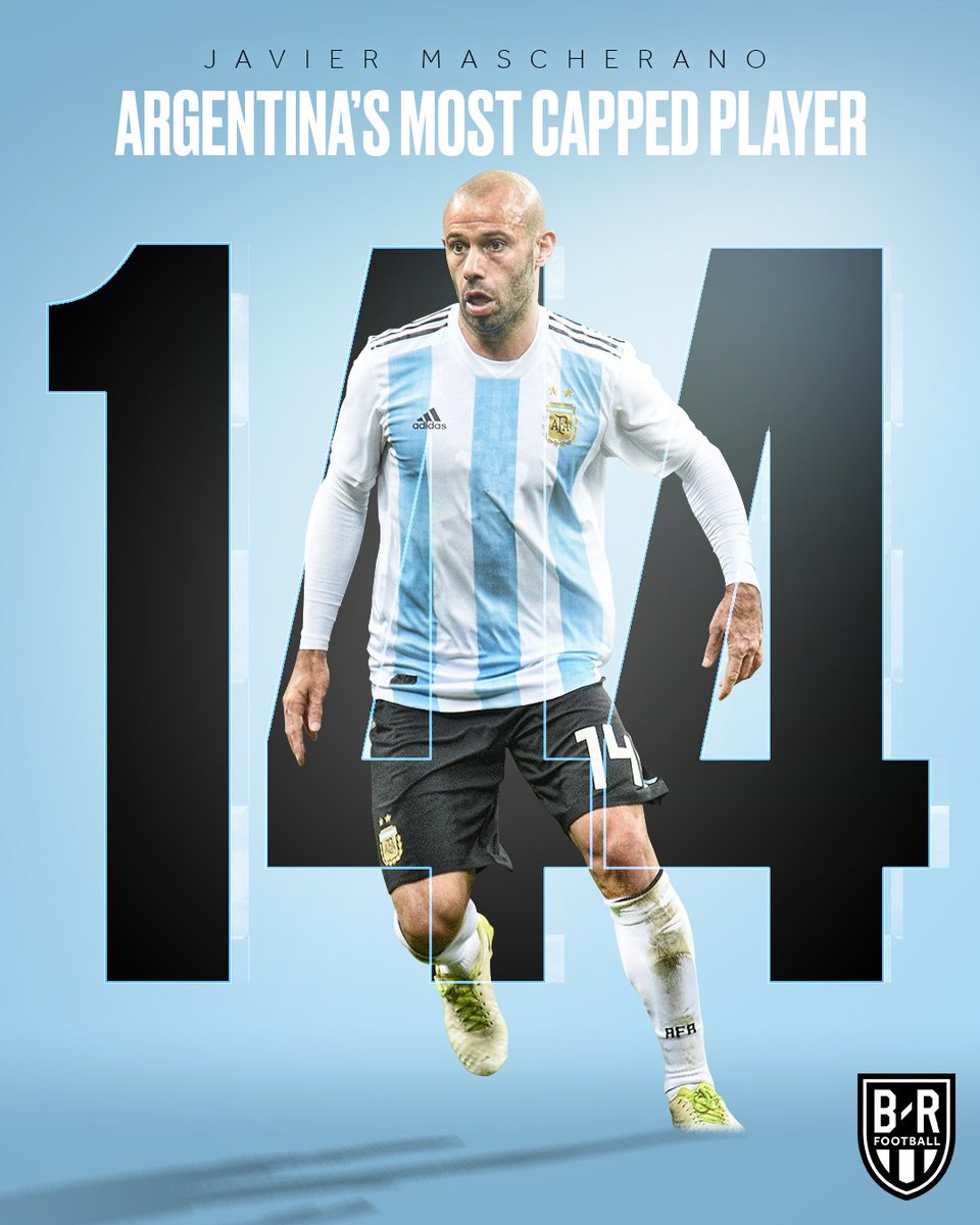 Javier Mascherano becomes Argentina's all-time leader in appearances 🇦🇷