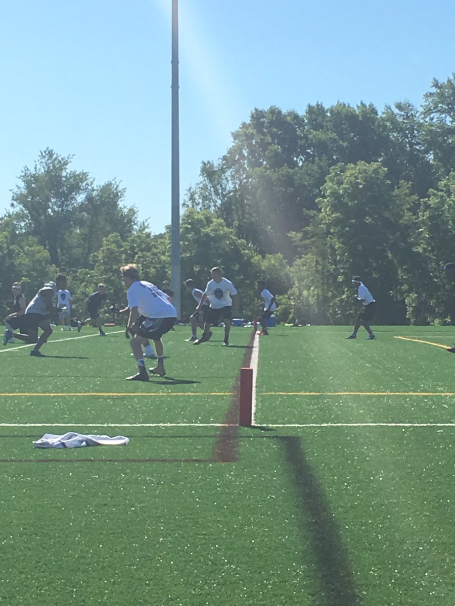 The Hounds r putting in some work at Rowan 7 on 7’s