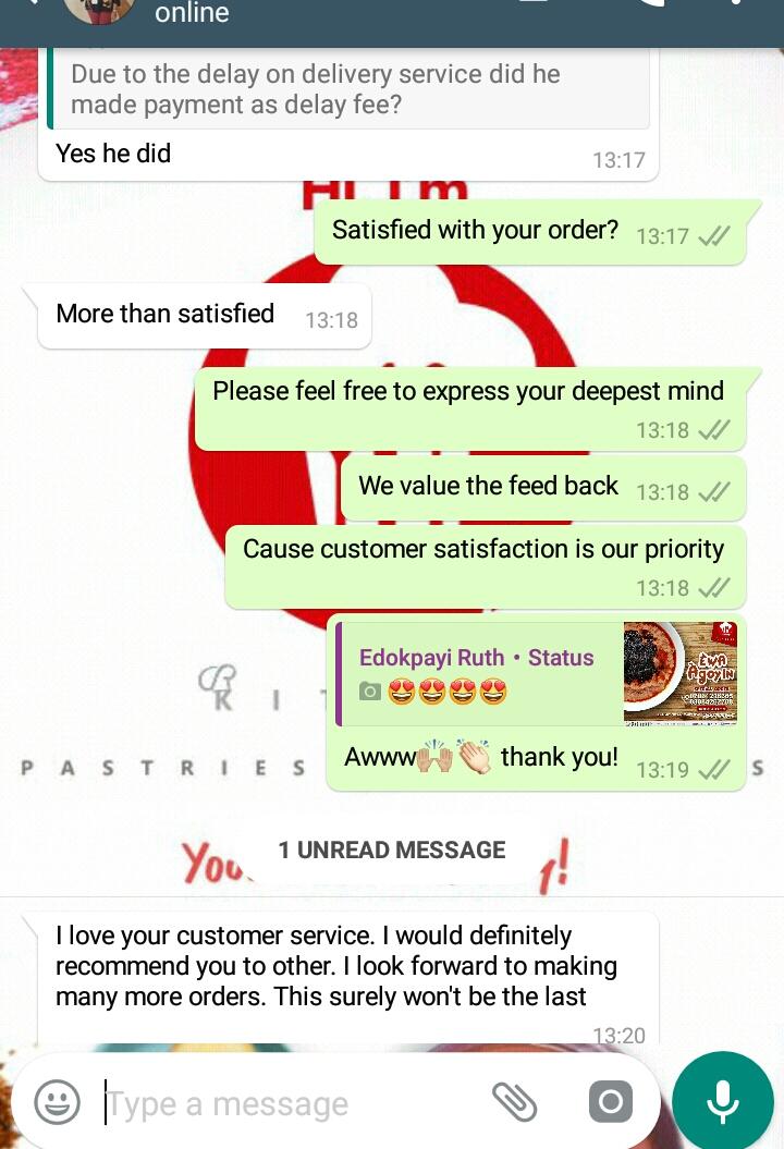 FoodChefeng's tweet photo. #Foodchefe food delivery service #testimonies customer satisfaction is our priority😇 https://t.co/oWmUh2BQId