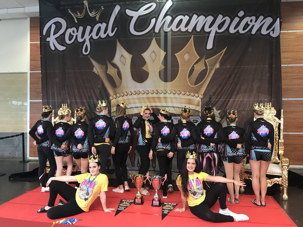 Georgiadance18's tweet photo. ICC battle of the champions. Leading Ladies, we were so proud to be crowned Royal champions today taking home the Gold and Silver medal for senior dance against some tough competition. 👏🏻 @ICCheer #ukboc https://t.co/xa5TueIhMd