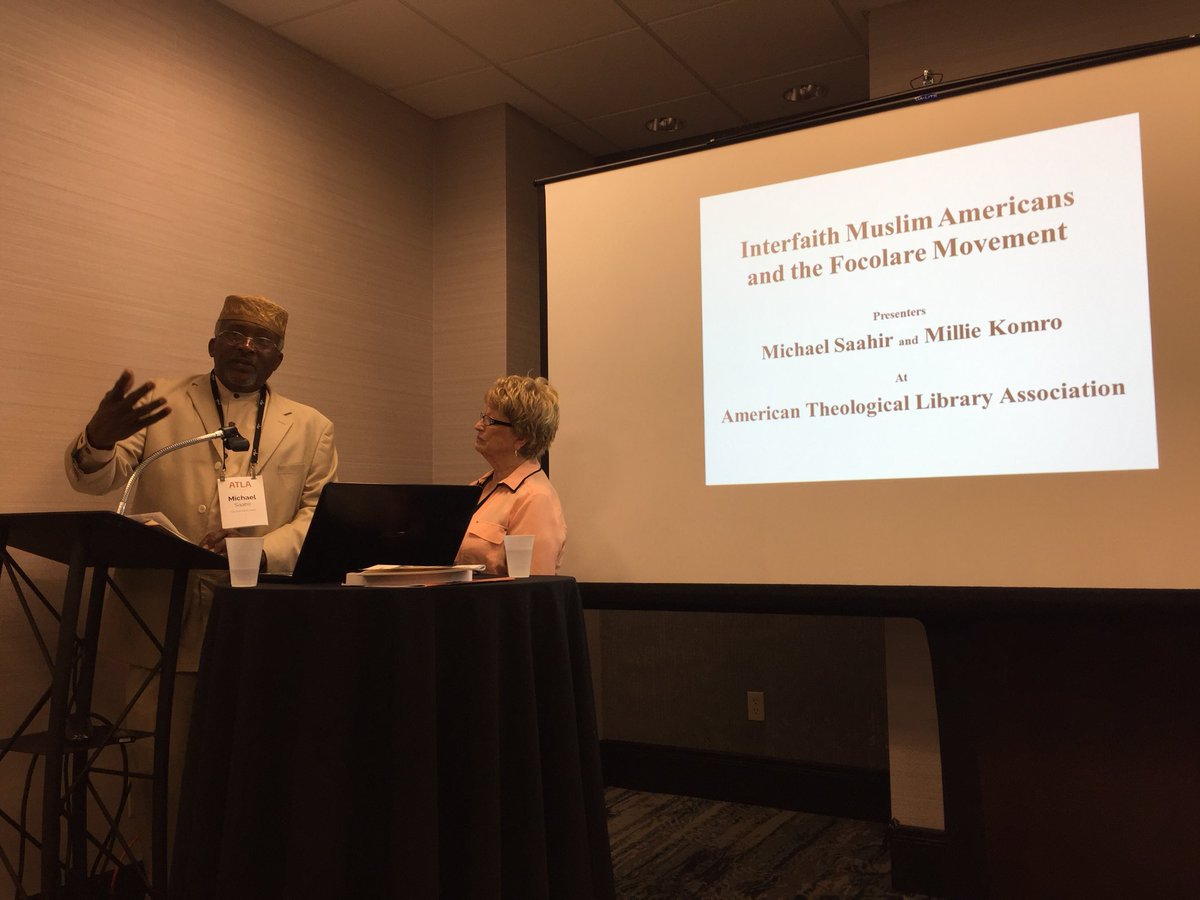 MEWelsh's tweet photo. Learning how “two seemingly contrasting faiths have engaged each other to the point of family!” #ATLA2018 #focolare https://t.co/dZfrWgjg0z