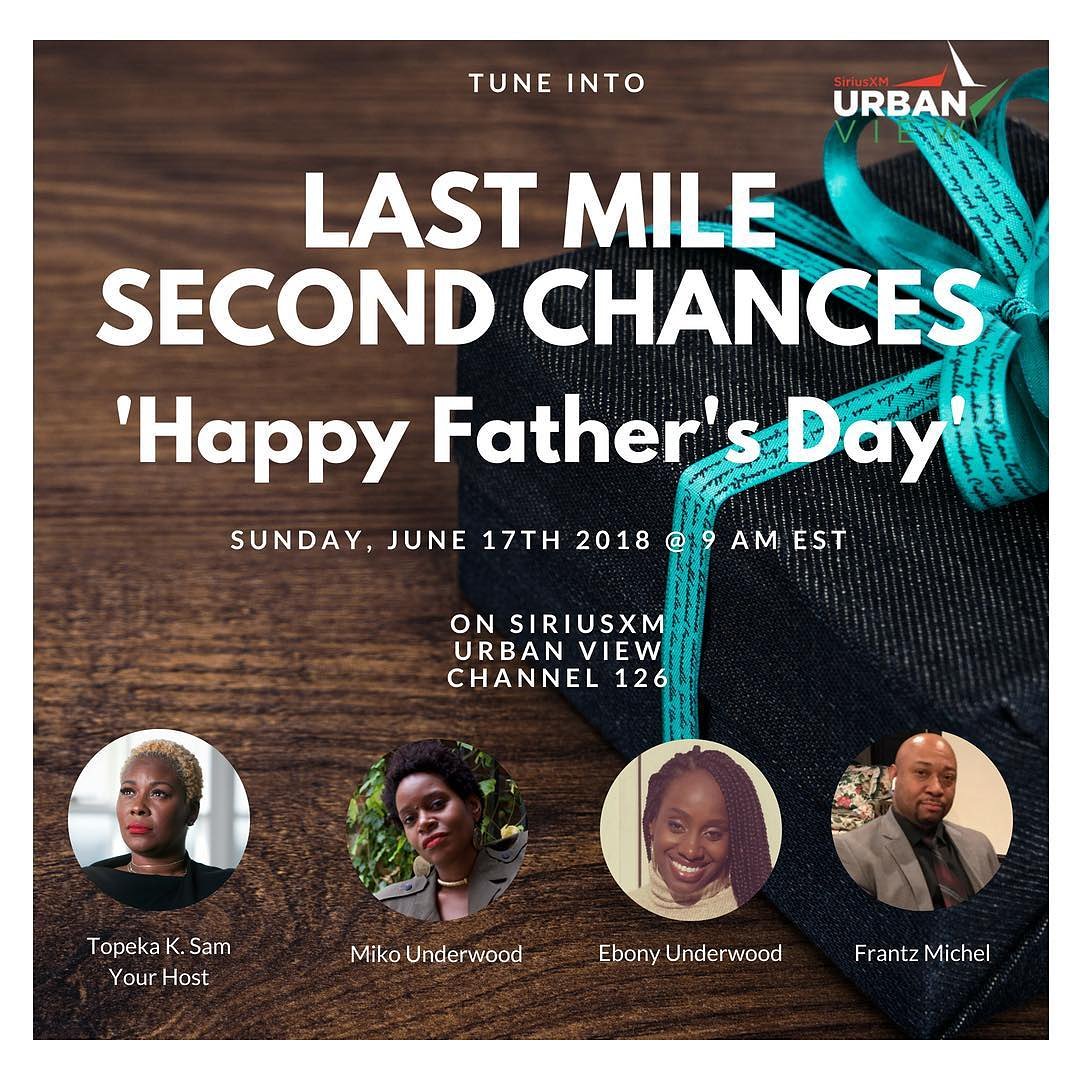 EbonyUceo's tweet photo. TOMORROW:
Excited to be a guest on @SIRIUSXM Last Mile Second Chances CH.126 with #TopekaSam. Listen in as we discuss #FreeWilliamUnderwood , Clemency, @We_GotUsNow & the importance of Fatherhood. You don't want to miss this #FathersDay special.
#WeGotUsNow ๐ https://t.co/9zNSsqoahn