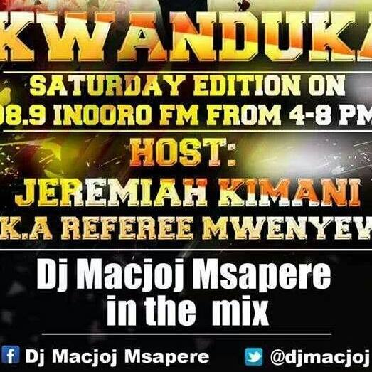 #KwandukaShow Where are you listening us from? Stay tuned for the <a href="/FIFAWorldCup/">FIFA World Cup</a> updates. <a href="/refereemwenyewe/">Referee Mwenyewe</a>