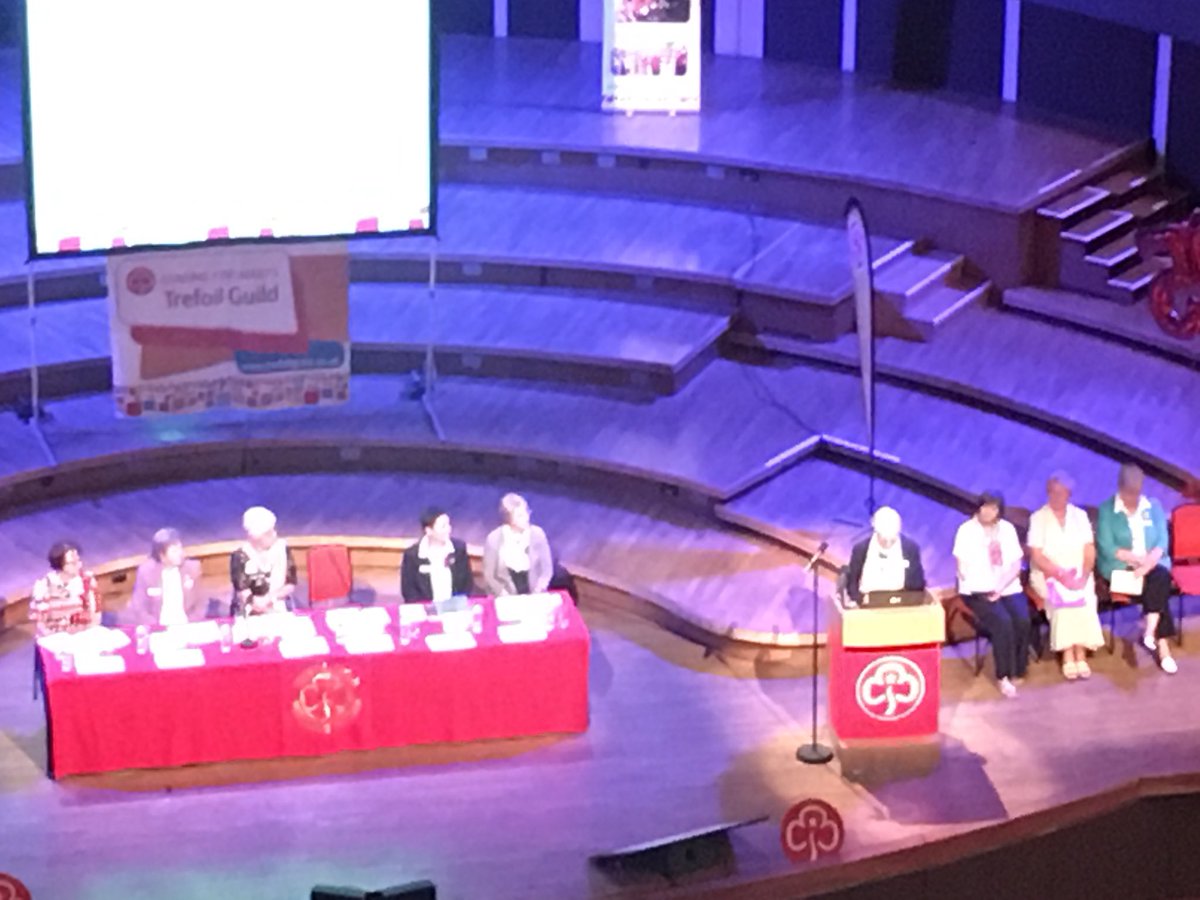 TrefoilGuild's tweet photo. Excellent history of #TrefoilGuild through the last 75 years sharing developments paced with historical movement #TrefAm18 https://t.co/yel1UffNxx