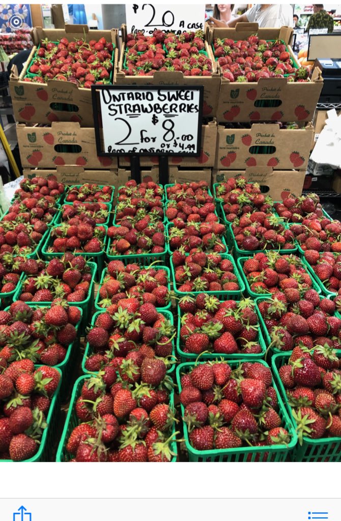 Special price on Local Ontario Strawberries!!$20 for flats for a one day Special!!Great  Variety!!#SupportLocal #farmersfeedcities