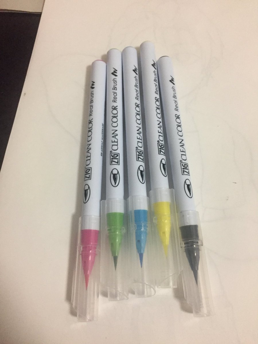 こだま Twitterren 筆ペン的な色塗り道具手に入れたけどこれ使い方ムズすぎない 絵描きさんと繋がりたい マギ