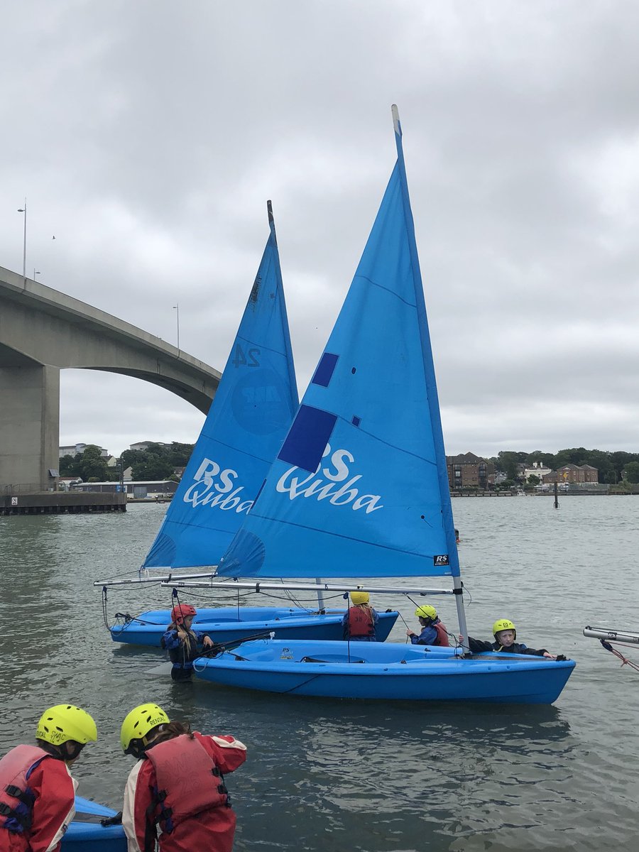 SSPSDeputyhead's tweet photo. Our sailors demonstrating their #grit &amp; proving how #tough they are whilst out on the today! 
Who needs the @volvooceanrace when you’ve got this?! 
Battling 19+ knots of wind in Southampton Water is not easy when your so small! 🌊⛵️#lifeattheextreme #regattaready #schoolsailing https://t.co/hhv97TNw94