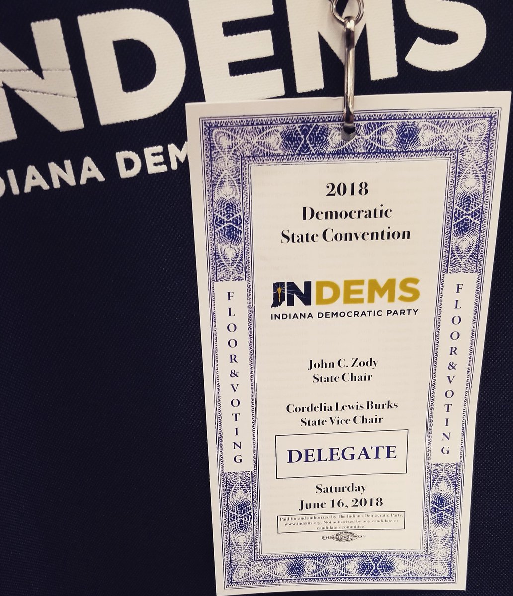 iamhenrydavisjr's tweet photo. #StateConvention #Indiana #Indianapolis 
#SouthBend #SaintJosephCounty #Democracy #Democrats #StateDelegate @InDemocrats @stjoedemocrats https://t.co/Fn6oajeWjG