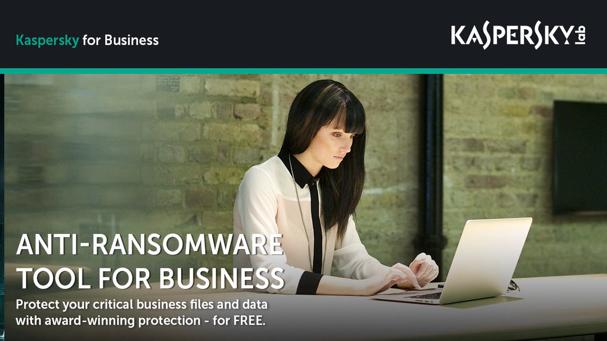 kasperskyuk's tweet photo. Download Kaspersky anti-ransomware tool and get protected today --> https://t.co/DmlSX4ETLR #ProtectMyBusiness #InfoSec https://t.co/wimnCEbadW