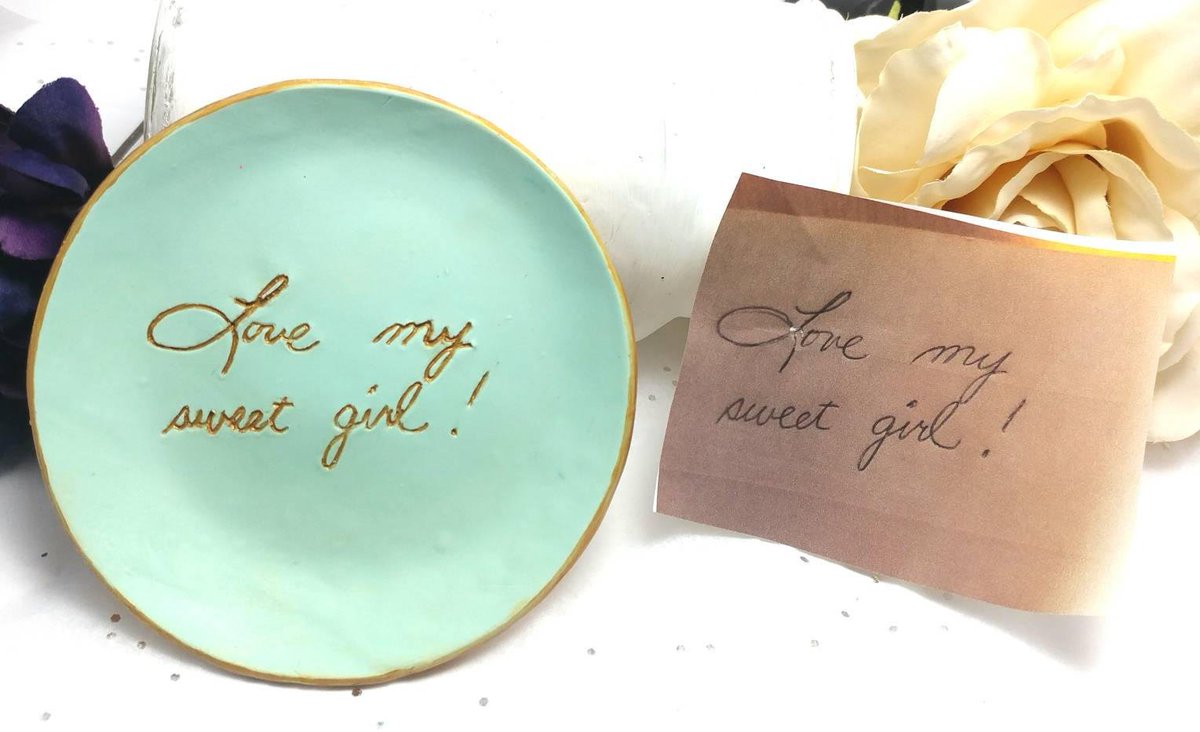 annica37's tweet photo. Get Your own personalized dish #etsy shop: #jewelry #customringdish #yes #handwriting https://t.co/q6XMzdIKuG https://t.co/hU5CvGUwpE