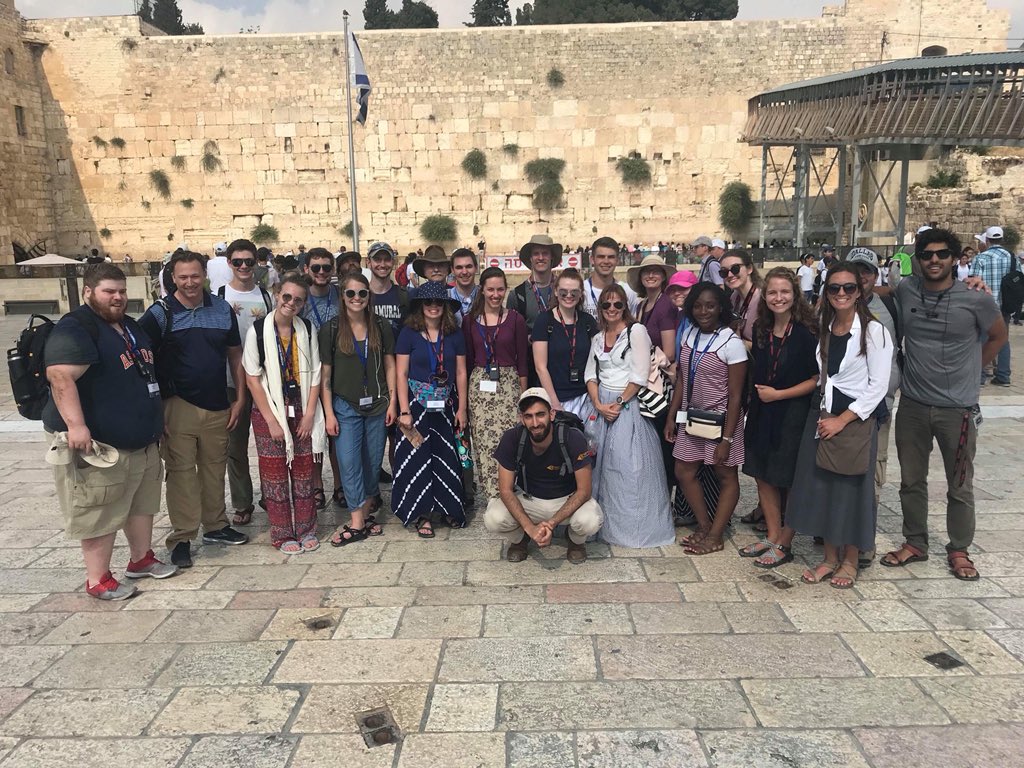 We are so proud to have had UMHB students representing the CRU in Israel! They showed their purple, white, and gold well!!