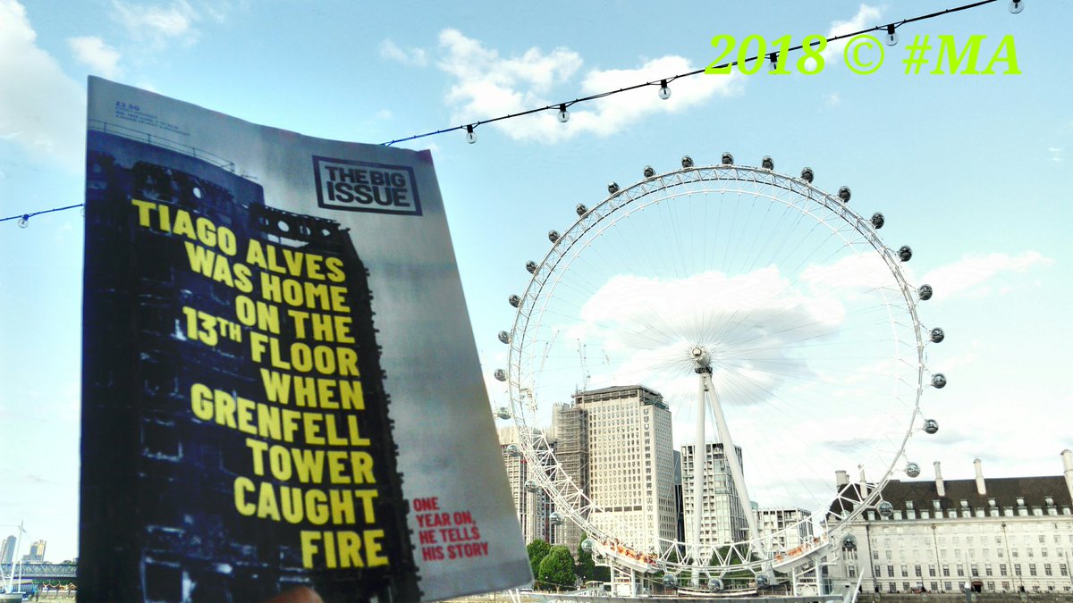 GetInvolved_Thx's tweet image. #DearAll #Photo during my #SilentWalk of #BigIssue #CoverPage of an excellent write up📖about survivor #TiagoAlves from #GrenfellTower #14June 2017 cc📖#Grenfell #GrenfellCommunity  @johnbirdswords @BigIssue @theresa_may @sajidjavid @BarryQuirk1 #MA🎵389🛣#M25📵🚗📵#A47📵🚗#A40