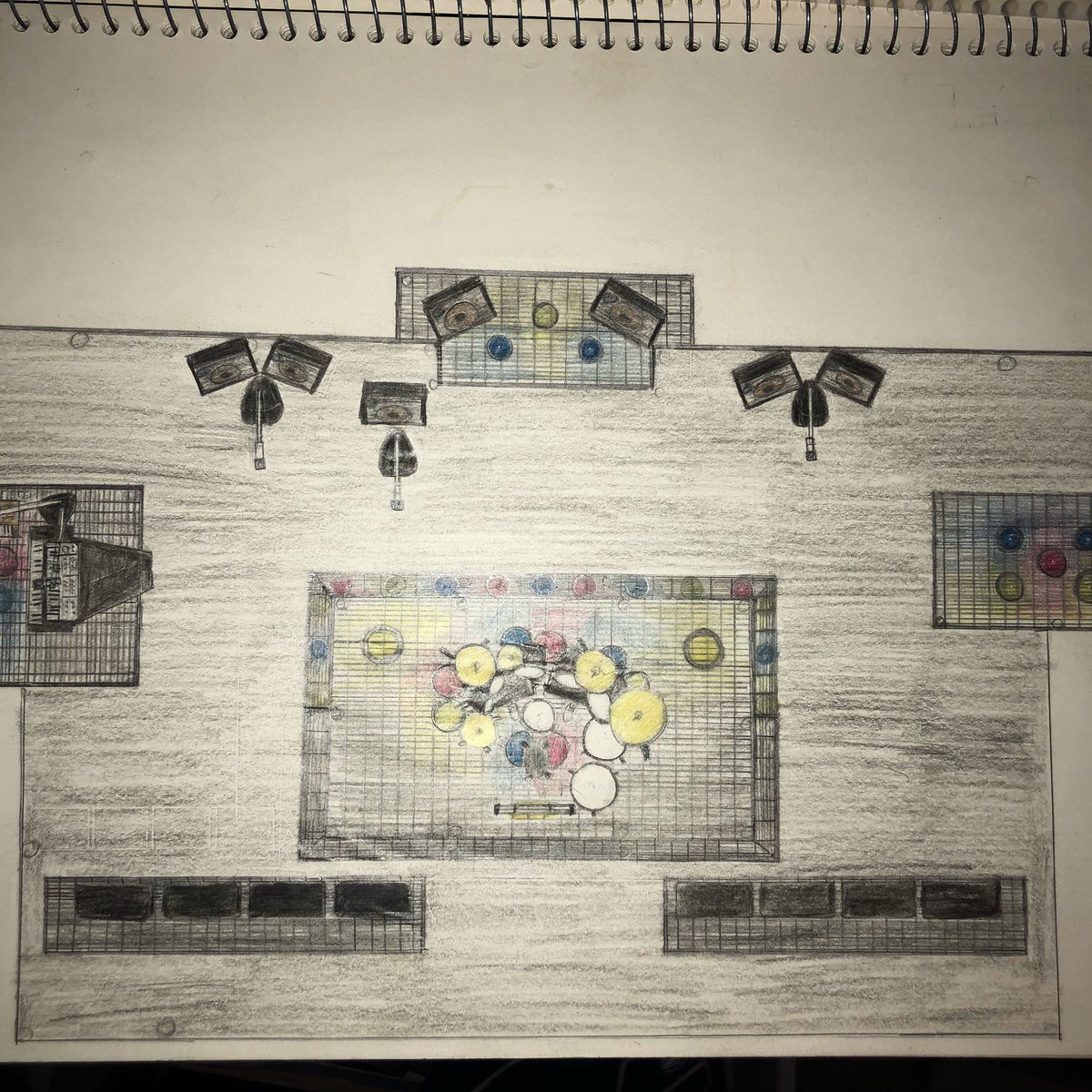 davidggeorge's tweet photo. When you’re 15 you dream big! #stageplot #dreamer #rocknroll #idrewthis https://t.co/DovuFTjnZz