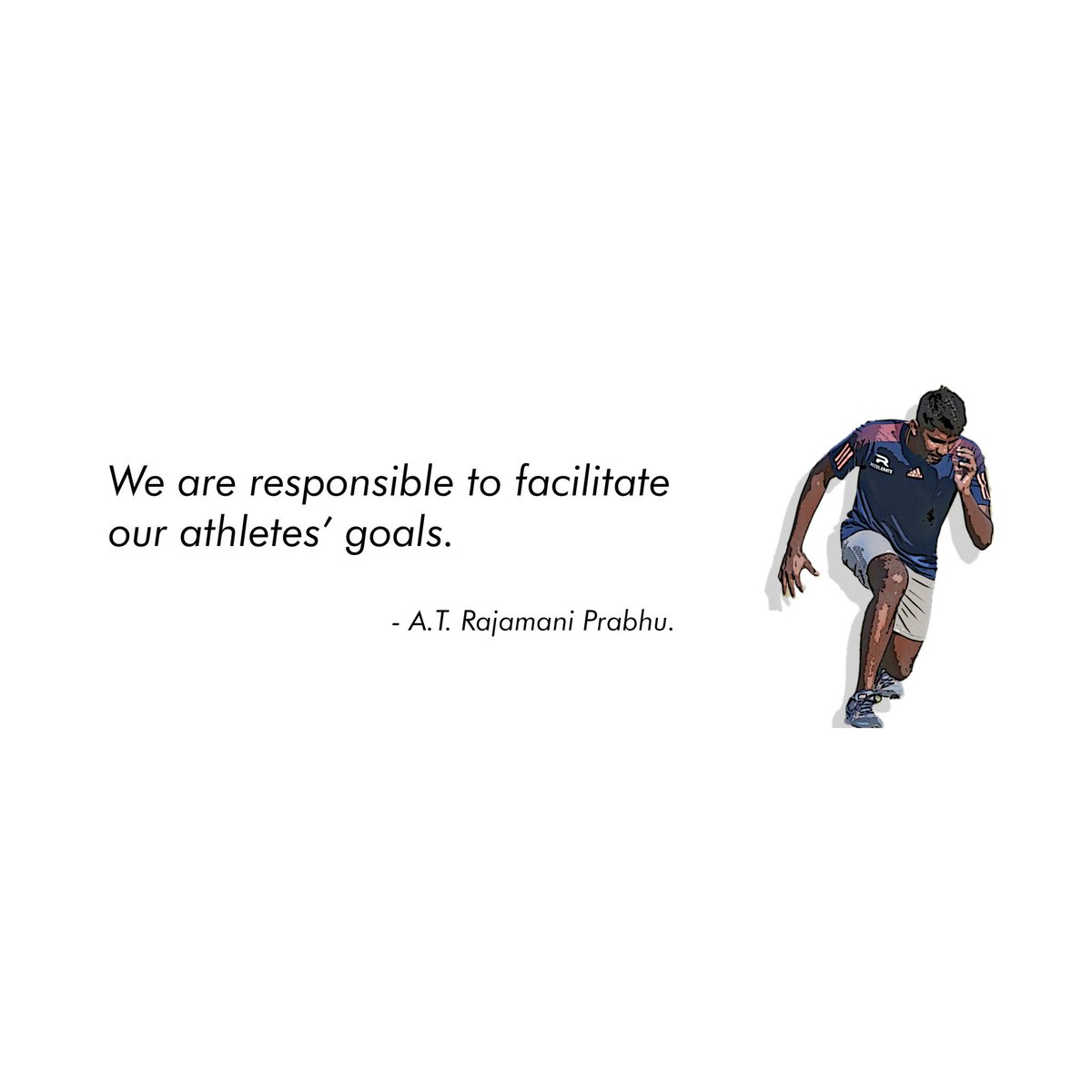 r_accelerate's tweet photo. "When our athletes are determined to do everything it takes to reach their goal, it's our responsibility to facilitate the path for them" - A.T. Rajamani Prabhu, Founder, R Accelerate. #responsibilty #performancecoach #raccelerate #athletesperformancecompany https://t.co/cpuxSSHJAx