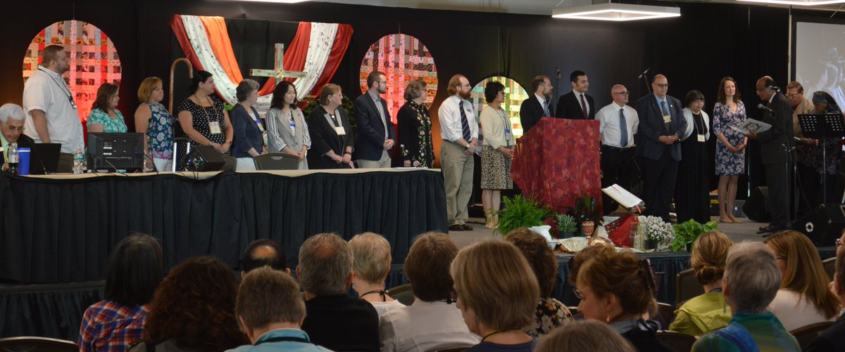 neumc's tweet photo. The Annual Conference recognized Licensed Local Pastors and the spiritual directors who have completed the Gateways to God program at Rolling Ridge. #NEAC18 https://t.co/DPBaiIZXqM