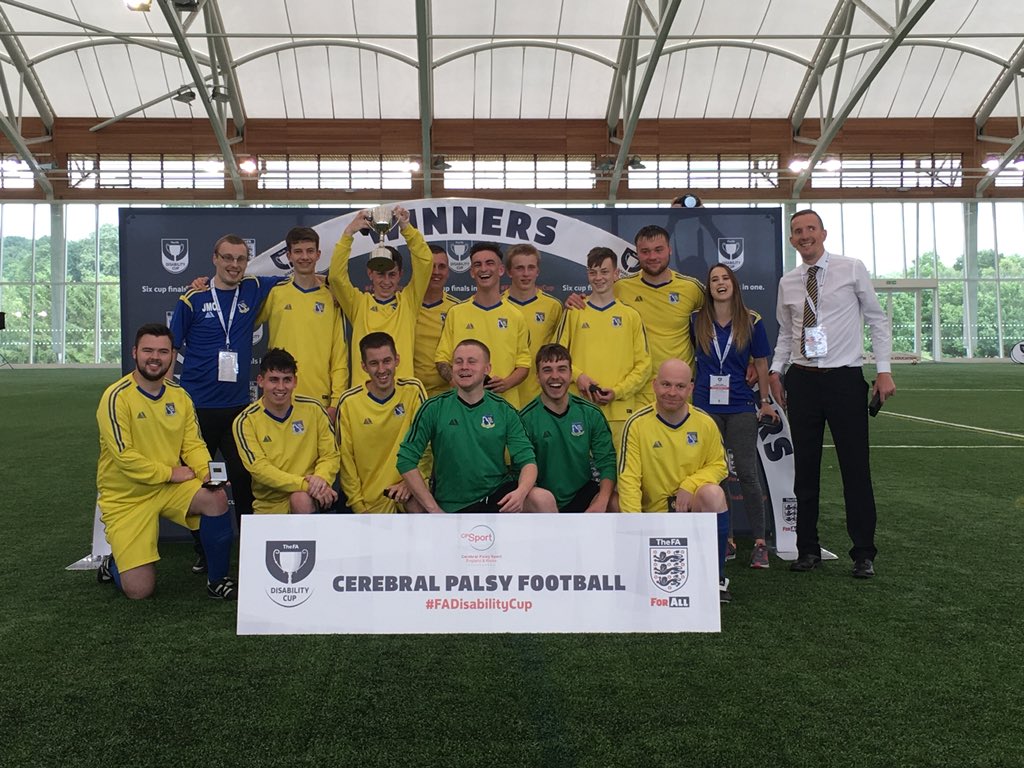 North East and Yorkshire Disability CP FC Champions team photo