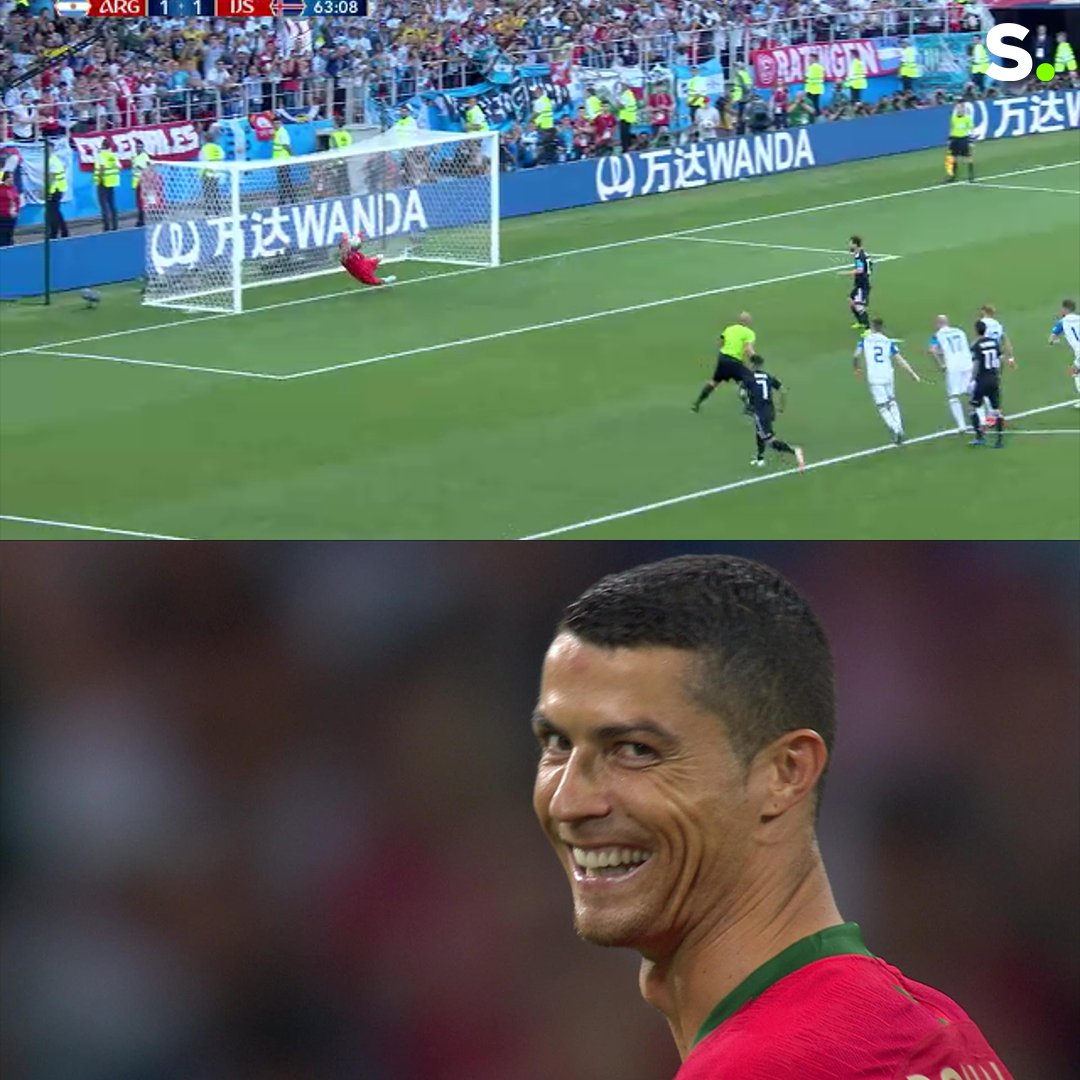 sporza's tweet image. "Nice try, Messi." #ARGIJS