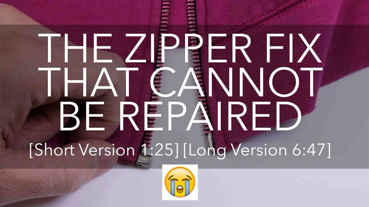 UCANZippersUSA's tweet photo. We Can Fix Most Zippers, But Here's One That Can't Be Repaired. #ZipperFix #HowTo https://t.co/TwDQkJ26LP https://t.co/nASHpHBqw9