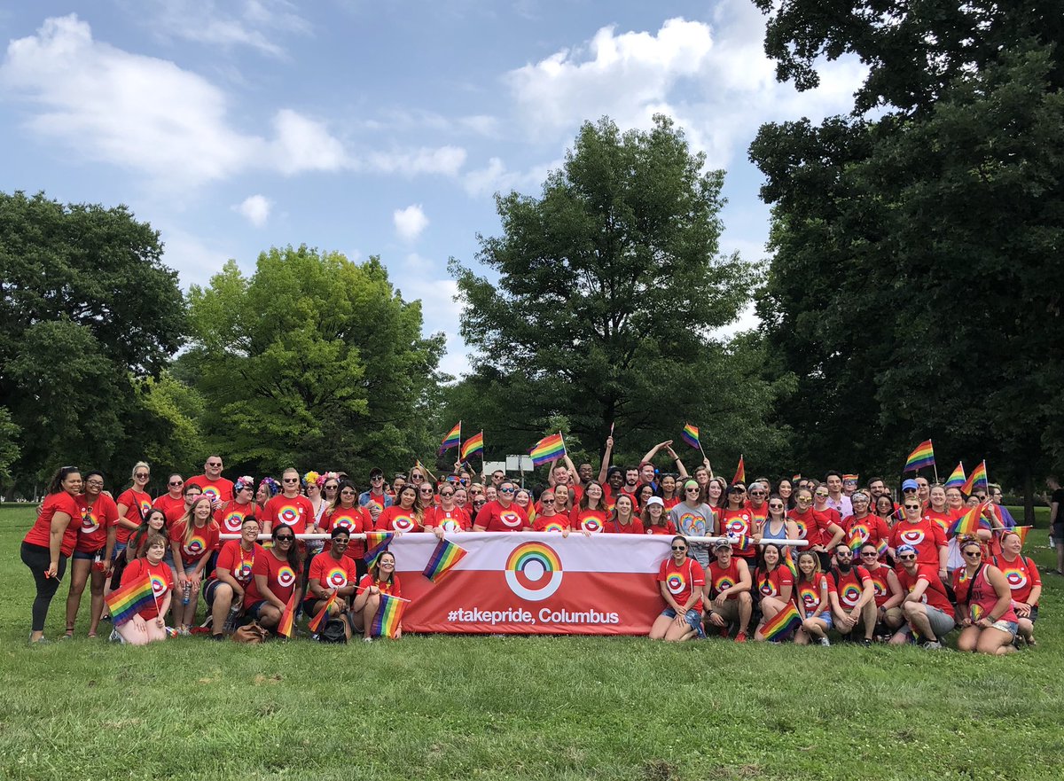 D169 and D173-Columbus/Dayton Targets are super pumped to be walking in Columbus Pride today!!!! <a href="/sarah_hunsucker/">Sarah Hunsucker</a> <a href="/KellySakai1/">Kelly Pergram</a> @jessreynolds_7 #takePRIDE