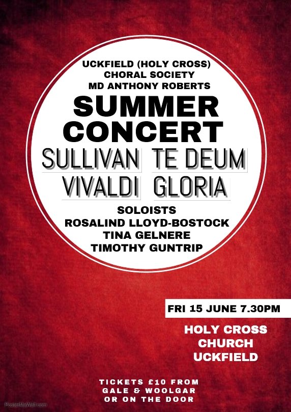 tinagelnere's tweet photo. Such a lovely performance last night with Uckfield Choral Society and the wonderful soprano Rosalind Lloyd-Bostock singing Vivaldi's Gloria and Cara Speme from Handel's Giulio Cesare. Such a lovely support from the audience - thank you so much to everyone who was there! https://t.co/ZrmyJjW1Vu