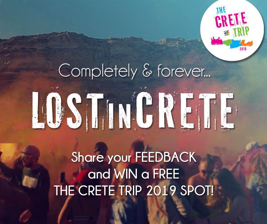 📣Evaluation Time - Check your E-mails💻

#TheCreteTrip has been evolving for 8 years. A great part of this evolution comes from you, our participants, and the valuable feedback that you provide. ❤️

Help us improve The Crete Trip and win a free spot for next year’s edition😎🎉