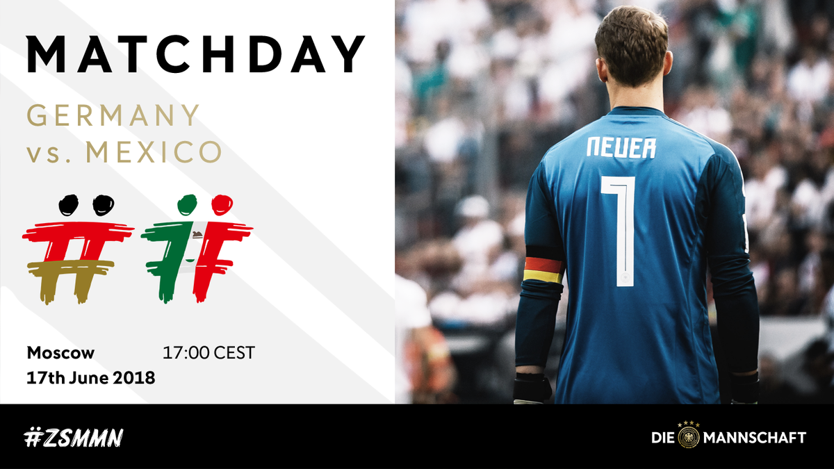 DFB_Team_EN's tweet photo. 1️⃣4️⃣3️⃣5️⃣ days after we lifted the trophy in Rio, #DieMannschaft are finally back in #WorldCup action today! 🇩🇪 

#ZSMMN #GERMEX https://t.co/UwH9yCyfo9