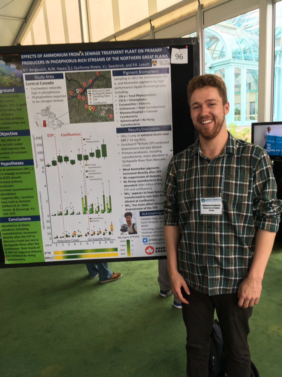 NBergbusch's tweet photo. Wow @aslo_org! Thanks to everyone who stopped by to chat about sewage treatment plants and nitrogen biogeochemistry with me. So fortunate to have met so many brilliant scientists. #aslo2018 @fosburn26 @ekstrope @AlliNCramer @Velovinraptor @ShlynnBo @mrbrousil @patriciatran_ https://t.co/Fe9WVEq6SG