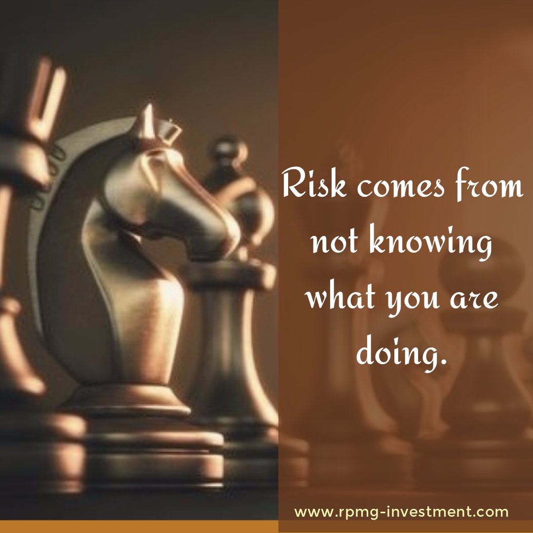 RPMGInvestment's tweet photo. Risk comes from not knowing what you are doing.

#RPMGInvestment | #PrivateEquity | #InvestmentManagement https://t.co/nZ0ZipJvAA