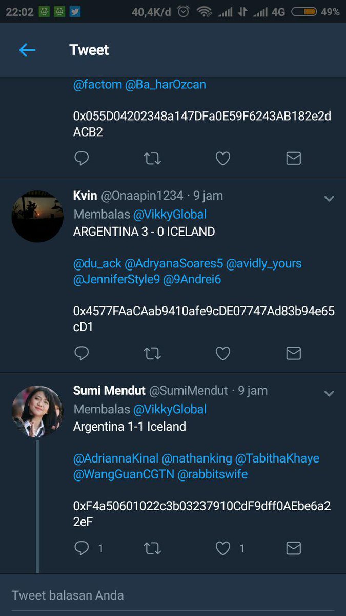 SumiMendut's tweet photo. @VikkyGlobal @airdropkeren1 Why not me? I answered earlier. 9 hour ago. https://t.co/c05yC0FXtZ